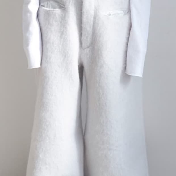 샵페어리 헤어리 울 맥시 팬츠