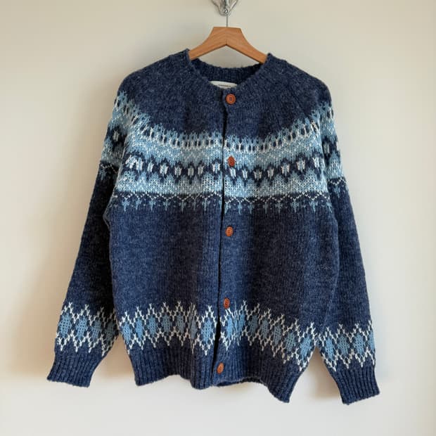 Pre owned 아가일 가디건