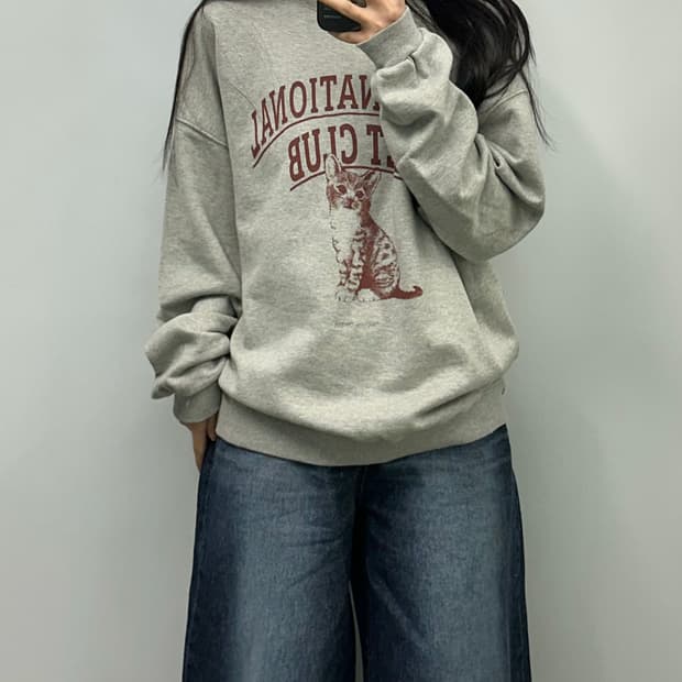 더오픈프로덕트 펫클럽 스웻 맨투맨