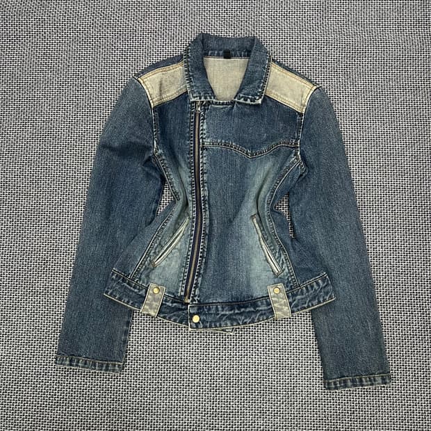 빈티지 워싱 데님자켓
