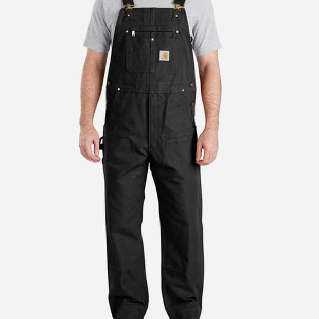 칼하트 wip 오버롤 블랙 30x32 사이즈