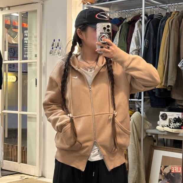 나이키 신형 여성 2way 후드집업