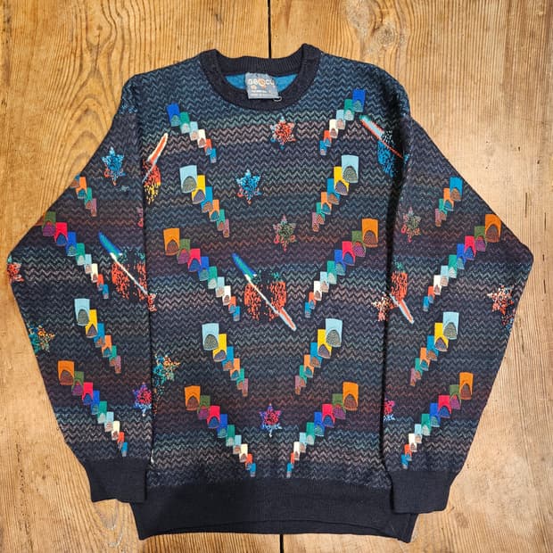 Geocu made in Australia 기하학패턴 니트