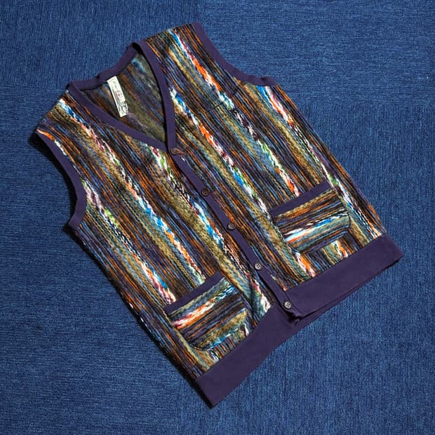 리리브라운 빈티지 노르딕 니트 가디건