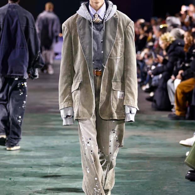 미하라야스히로 25fw 코듀로이 스티커 팬츠