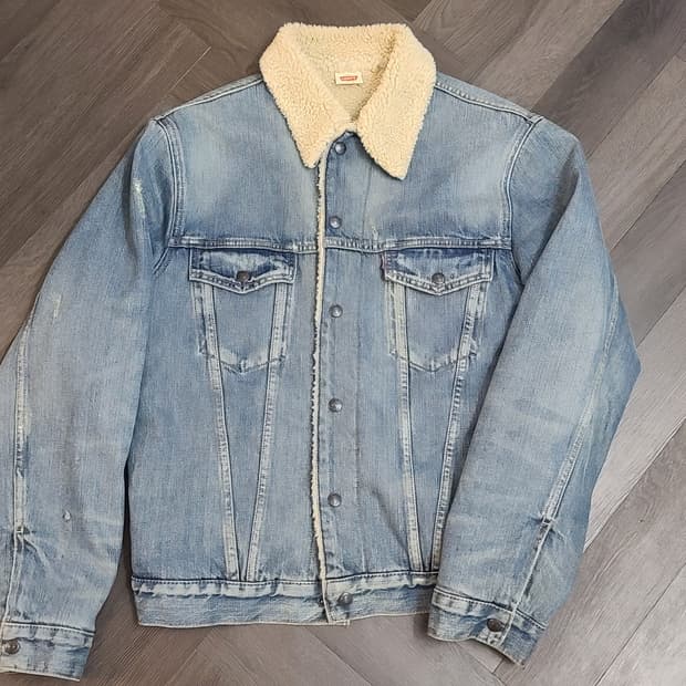 LVC 리바이스 쉐르파 세르파 셰르파 시어링 양털 트럭커 연청 워크웨어