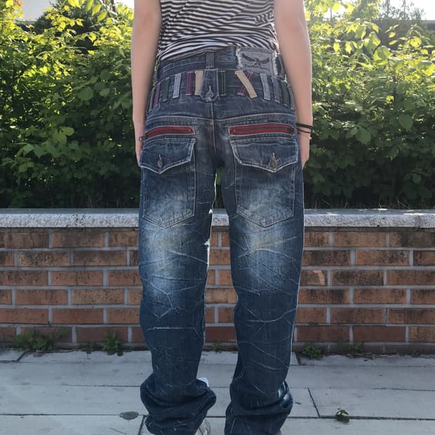 Antfui Jeans Y2K Denim Pants