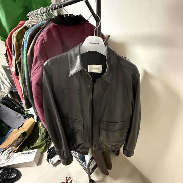 해칭룸 램스킨 레더 a2 자켓 사이즈2