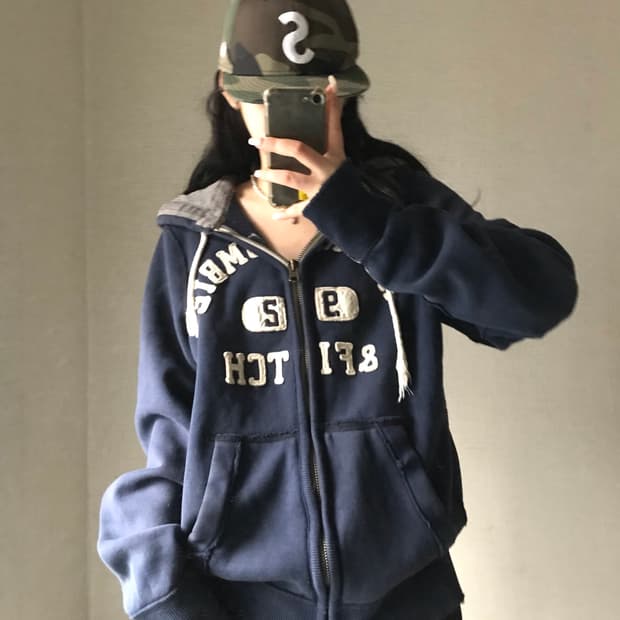 아베크롬비 네이비 후드집업