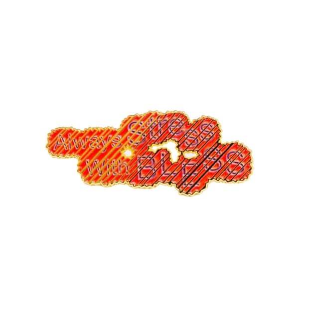 BLESS N78 ALWAYS STRESS 핀 뱃지 블레스