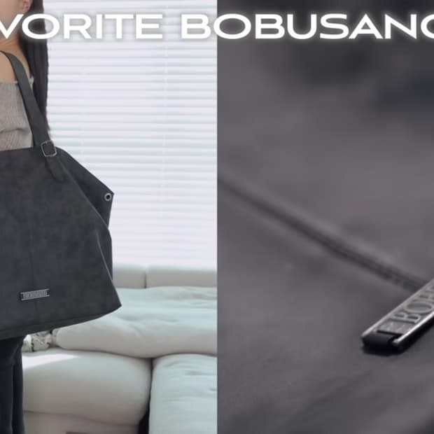 보헤미안서울 벨티드 셔링 레더 숄더백 [차콜 브라운]