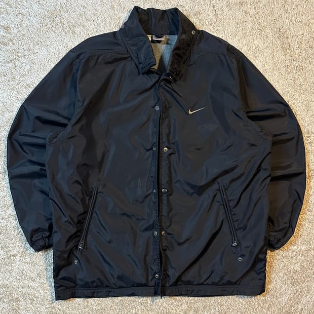 희귀) 90's 나이키 올드스쿨 백로고 코치 자켓 블랙