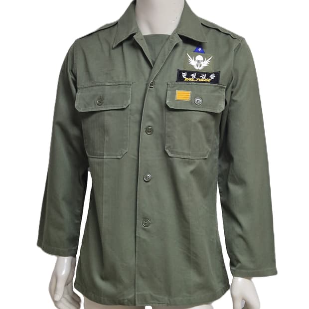 육군 구형 민정경찰 병장 민무늬 전투복 상의 자켓 (L)