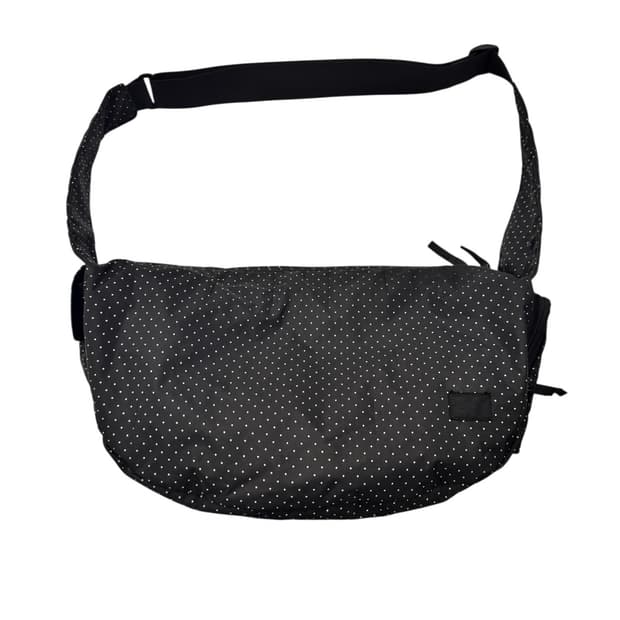 포터 헤드포터 블랙뷰티 도트 숄더백 블랙/화이트