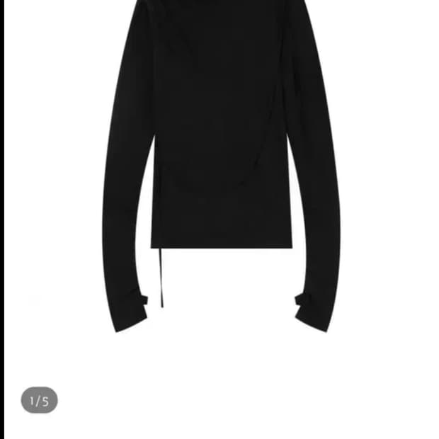 1)하르테올뎀 후드 롱슬리브 블랙