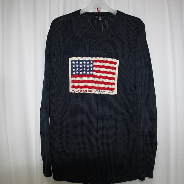 Polo jeans 폴로 성조기 니트 (100)