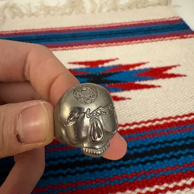 90s 스투시 스컬반지