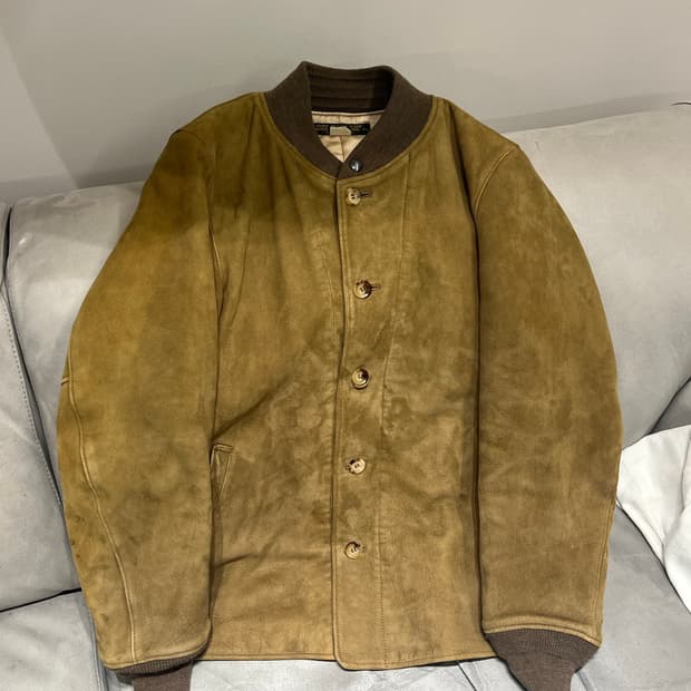 피그벨 디어스킨 스웨이드 가죽자켓 40