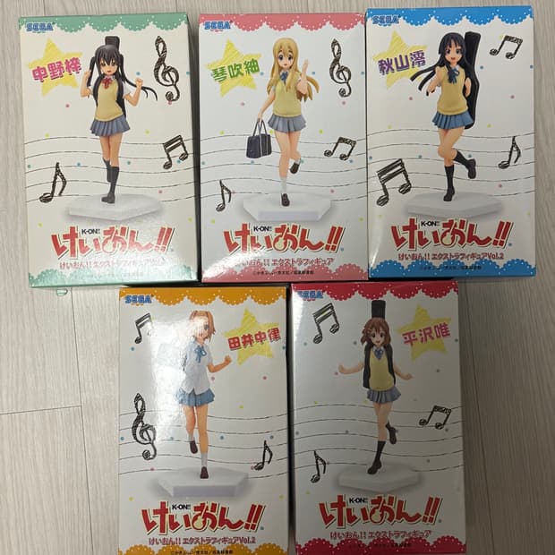 케이온 피규어 하복 교복버전 미개봉 일괄세트