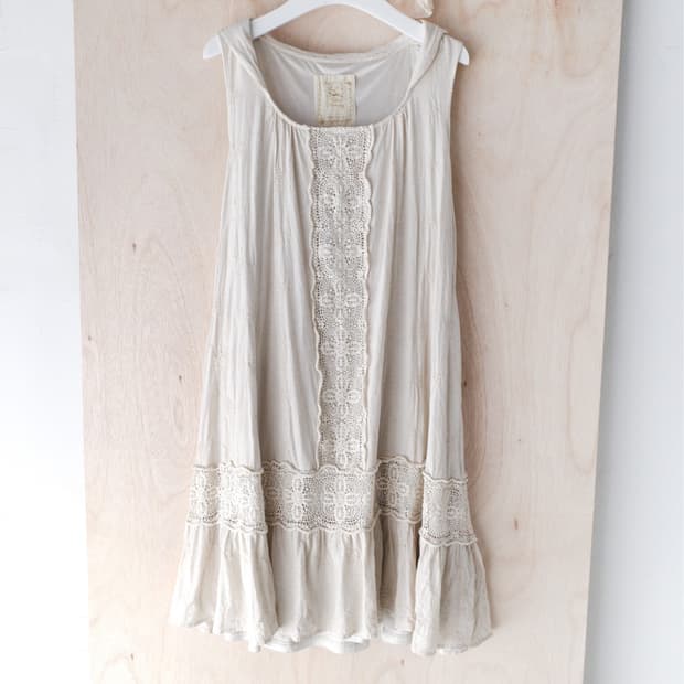 lace crochet sleeveless dress