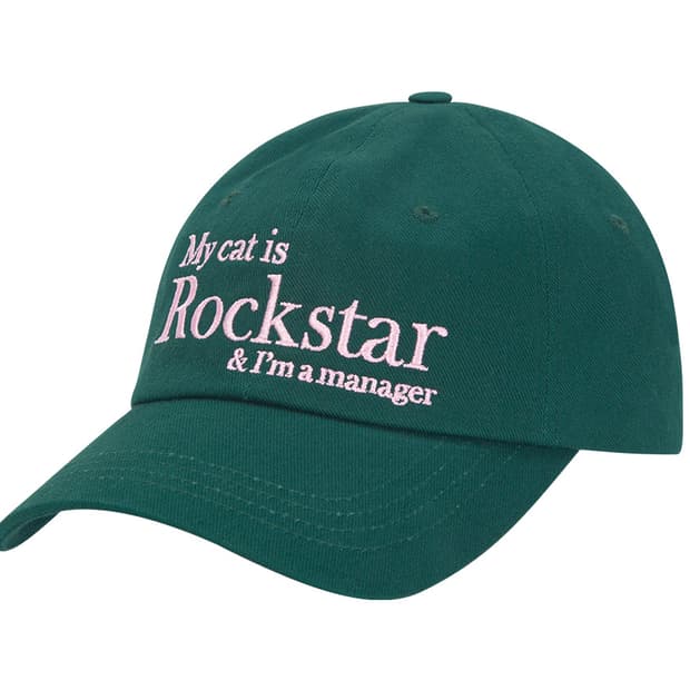 조거쉬 볼캡 모자 마이캣이즈락스타 my cat is rockstar 