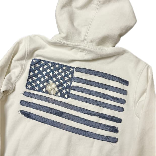 갭 성조기 후드집업 화이트 S