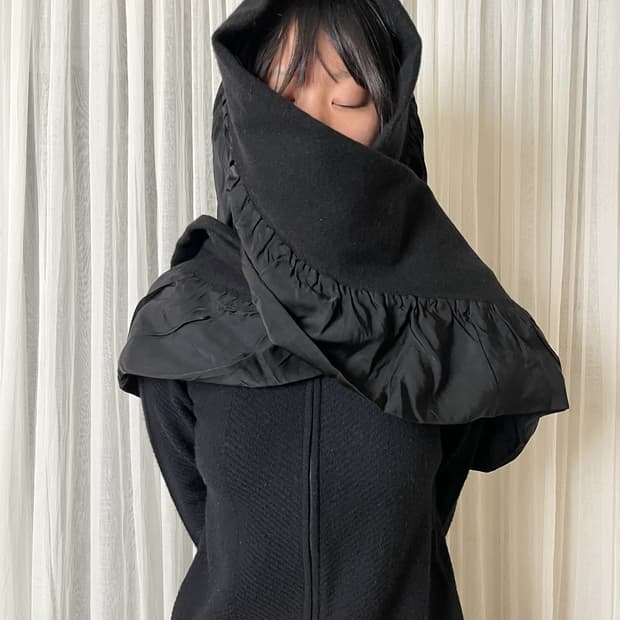 꼼데가르송 러플 머플러 comme des garcons homme