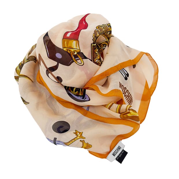 MOSCHINO  Printed Silk Scarf