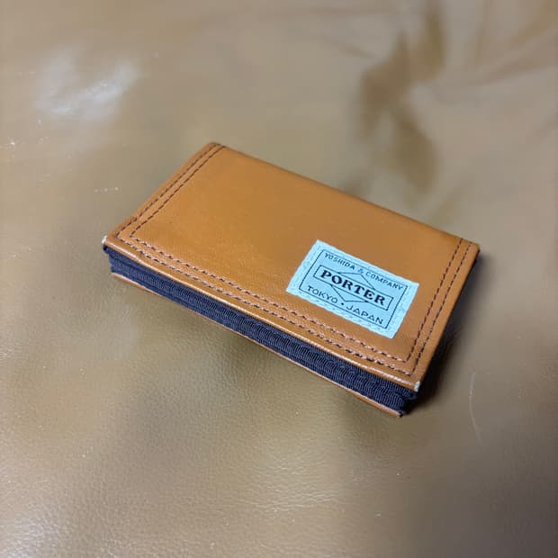 PORTER 포터 카드 지갑 월렛 카멜
