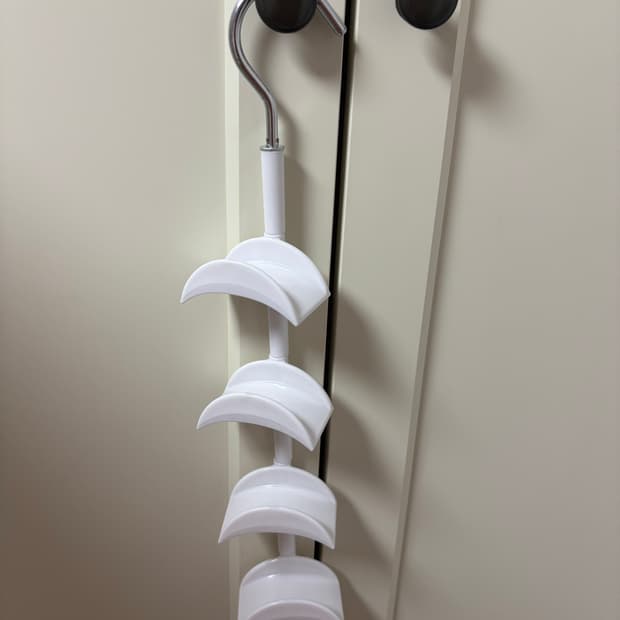 문걸이용 가방걸이 / 모자걸이 행거 화이트