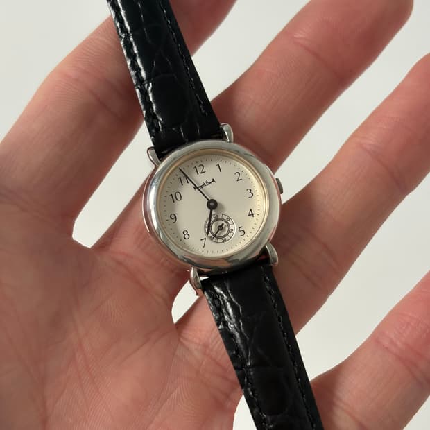 마가렛호웰 스몰 세컨즈 실버 쿼츠 여성