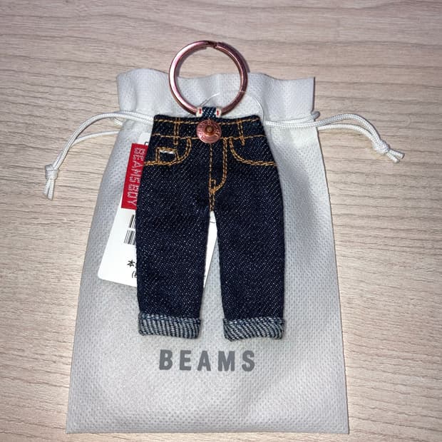 BEAMS 빔즈 보이 데님 키 홀더 새상품 빔즈 키링