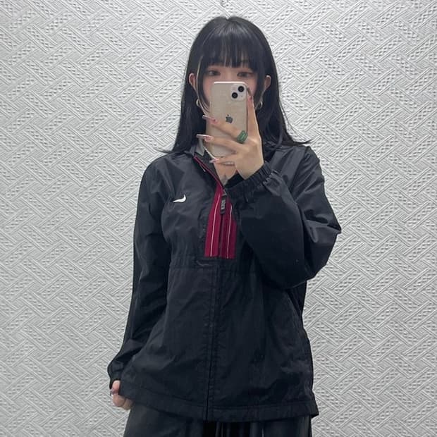 나이키 올드스쿨 레트로 빈티지 배색 바람막이 자켓 L C11661