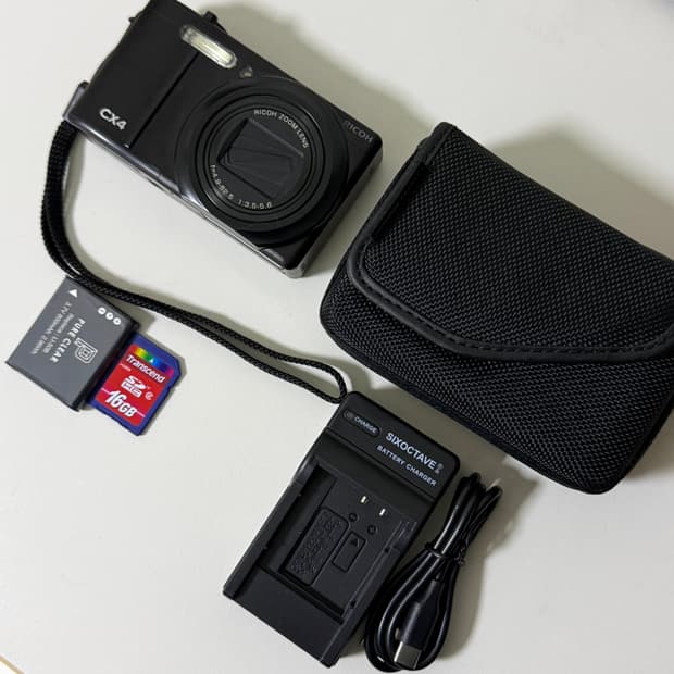 리코 ricoh cx4 빈티지 디카 디지털카메라 블랙