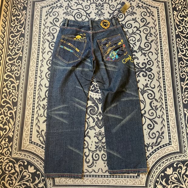 34 COOGI 자수 데님 팬츠W2385