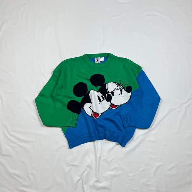 90‘s 디즈니 미키마우스 카툰 니트