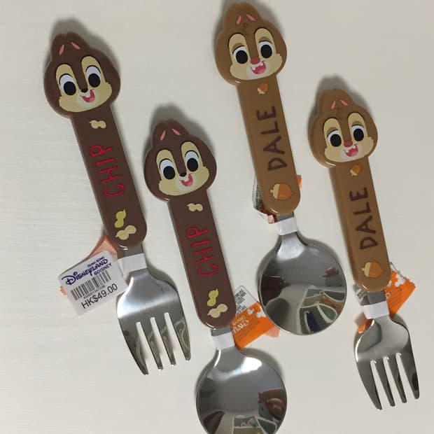 🤎 칩앤데일 수저&포크 2세트 🧡