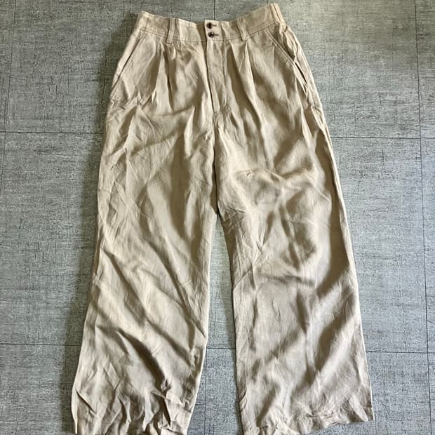 일본빈티지 Slobe 하구미모리걸 달천깔페어리 투버튼 8부팬츠