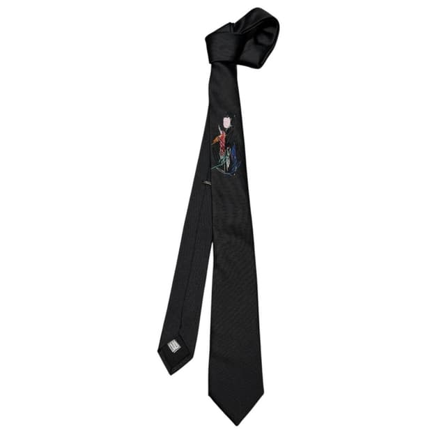 디올옴므 자포네스크 자수 실크 넥타이