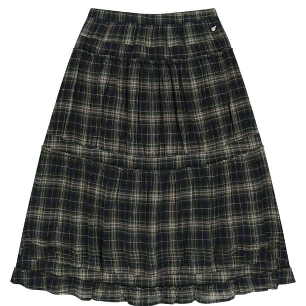 코이세이오 셔링 미디 스커트