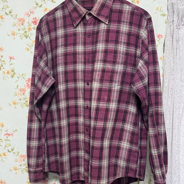 빈티지 핑크 셔츠