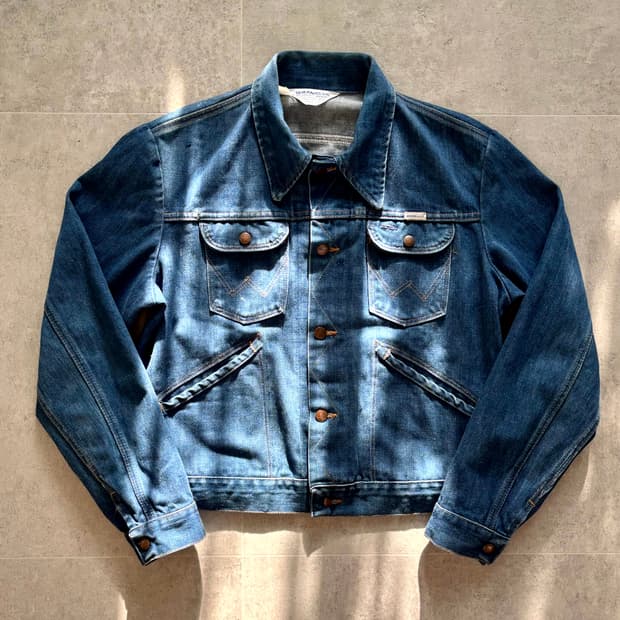 70's 랭글러 M125 데님 트러커 자켓 42