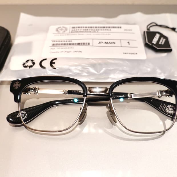 크롬하츠 보넨노이슈어2 블랙/브러쉬드실버 안경