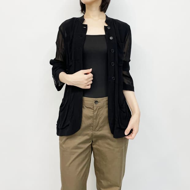 DKNY 시스루 자켓