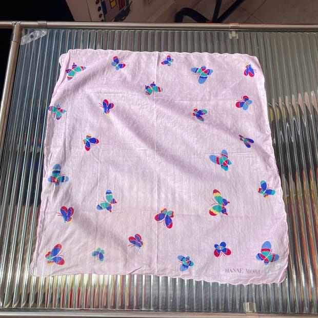 빈티지 나비 패턴 손수건