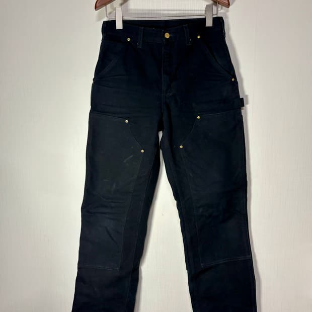 29)00s USA 칼하트 빈티지 더블니 팬츠 블랙