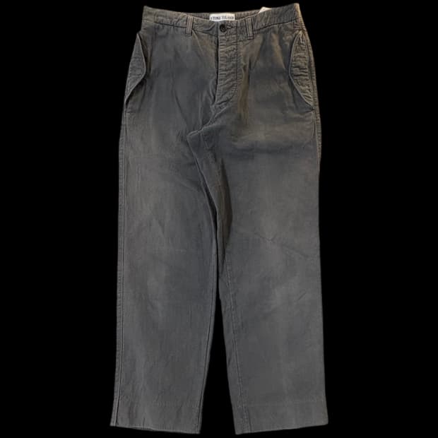 스톤아일랜드 코튼 가먼트다이드 팬츠