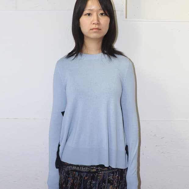 MM6 17AW 사이드 리본 스웨터