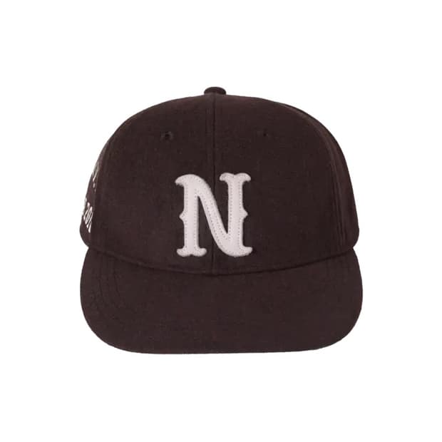 디네댓N펠트 아플리케 캡 브라운