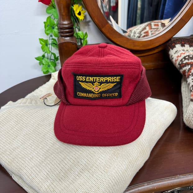 USS 엔터프라이즈 커맨딩 오피서 이어플랩 캡   